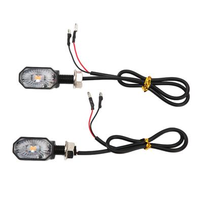 2 ks univerzálnych motocyklových smerových svetiel 12V smerová lampa mini oválna lampa pre ATV skúter