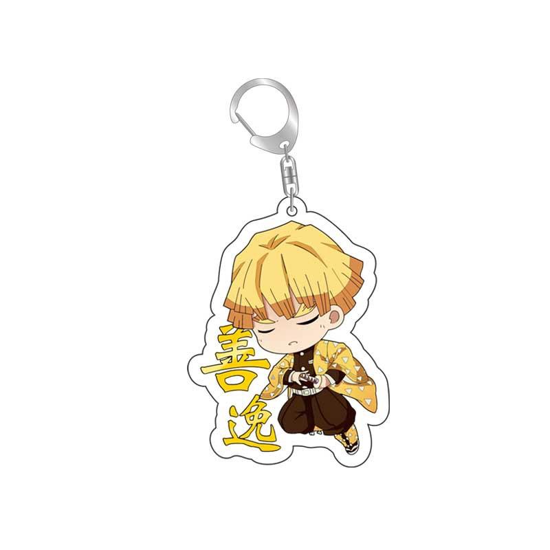 Demon Slayer Kimetsu No Yaiba Infinity Castle Acrylic Keychain Accessories Bag Charm Tokitou Muichirou Action Model Figure Playthings