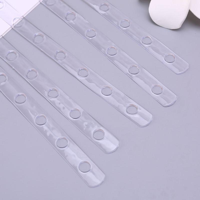 5Pcs Transparent Display Hanger Connector Strips Display Stable For Clothes Rack