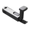 2 in 1 Car Seat Back Hook Stable Headrest Hanging Hook Anti Slip Silicone Pad Hidden Rear Row Hanger Phone with Phone Holder