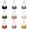 Borsa a tracolla casual in nylon da donna con chiusura a cerniera e tasca per telefono