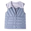Double-sided Wear Contrasting Color Hooded Down Vest for Women's 2025 Autumn and Winter Senior Feeling Thin and Warm Vest White Duck Down Vest