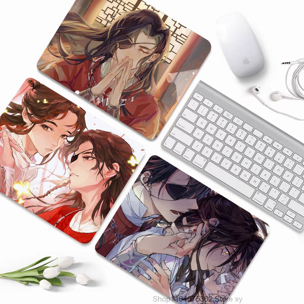 Heaven Officials Blessing Anime Mousepad Small LockEdge Mouse Pad For Gamers Computer Desk Pad Rectangular Anti-slip Rubber