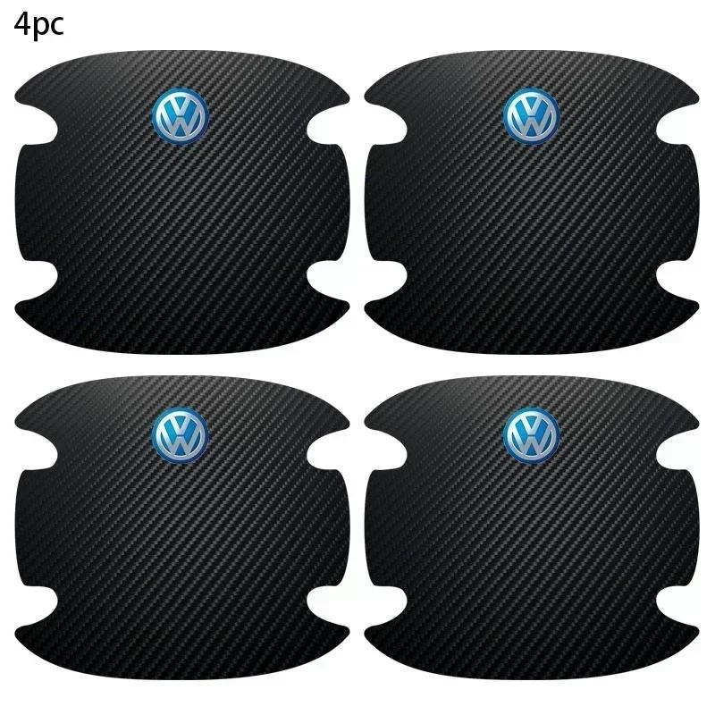

B5 2025 Hot For Volkswagen 4PCS Car Door Handle Protection Sticker Emblem Car Styling for VW Volkswagen Golf GTI Bora Passat Jet