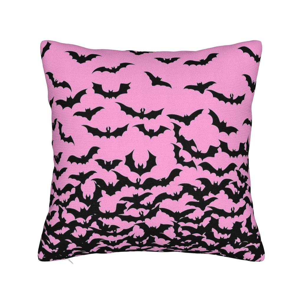 Halloween Bat Cartoon Pillowcase Printing Cushion Cover Decoration Pillow Case Cover Bedroom Zipper