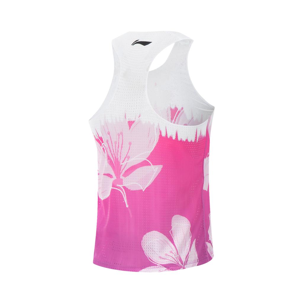 Li-Ning Breathable Quick-Dry Slim Fit Outdoor Knitted Sports Competition Vest Summer Men Tops AAYV089-1