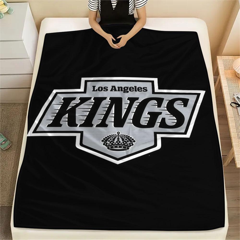 LA Kings Printed Flannel Blanket, soft throw for bedroom sofa, washable, Christmas present, great gift.