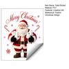 Christmas Gift for Friends Funny Santa Hug Paper Toilet Sticker, Peel And Stick Winter Scene Decoration Bathroom Decal, Humorous Holiday