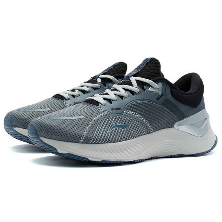 Li Ning YueYing Element Rebound Cushioning Low top Running Shoes Men's Gray ARHR187-3
