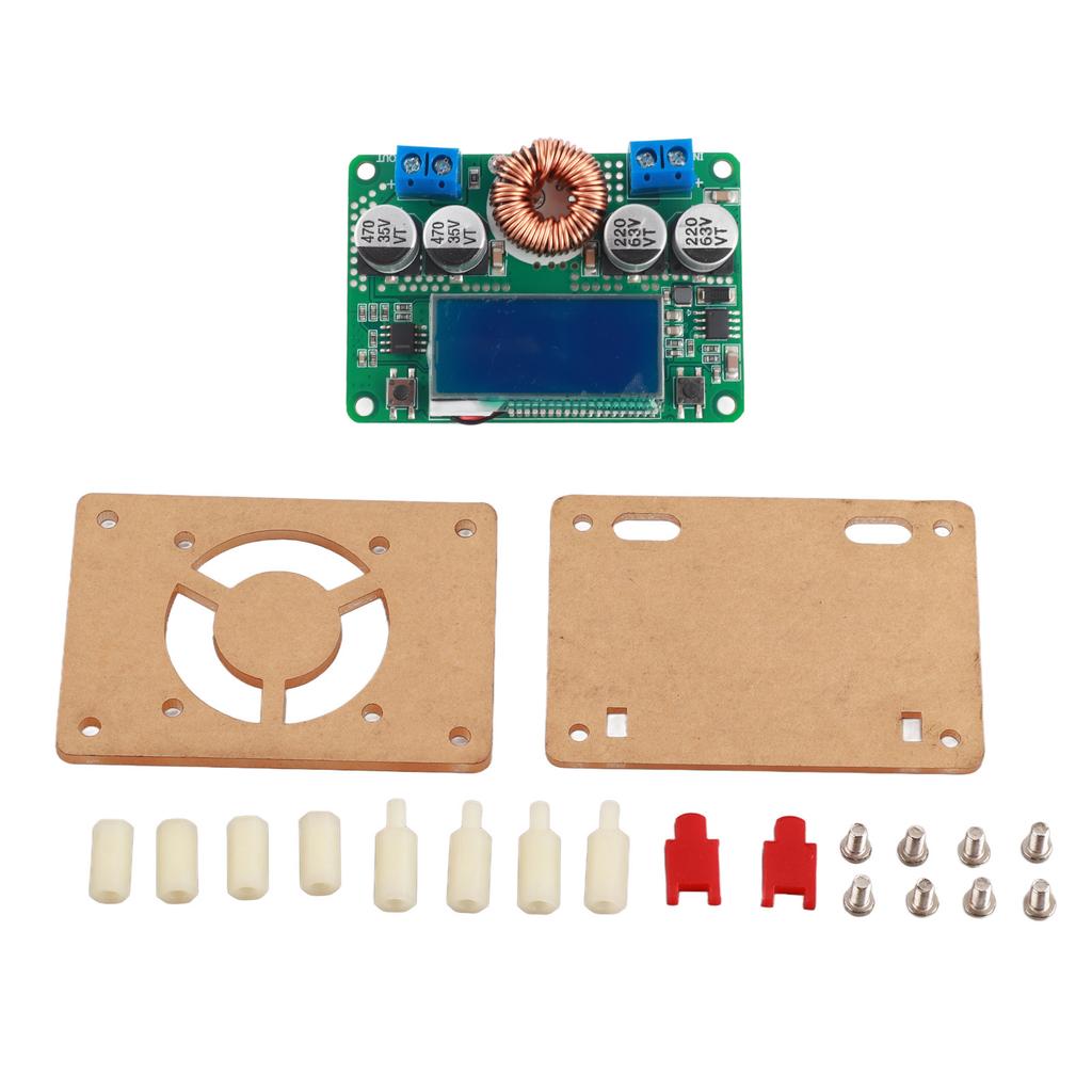 step-down power supply module,  -  8-60V to 3-32V 7A with LCD display and acrylic for voltage-current calibration