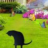 Gotische Black Metal Katze Outdoor Gartenstatue Halloween Hofkunst Hohlgeschnittene Dekoration für Katzenliebhaber