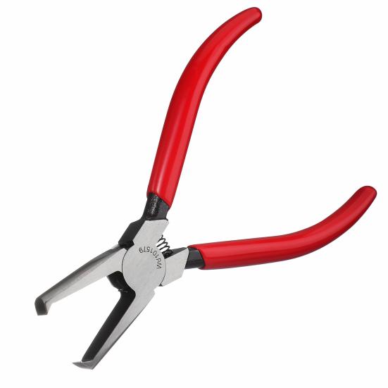 5 Inches Burr Removal Flat Nose Pliers Precision Nail Extraction Guitar Repair Tool with 45-Degree Tip Angle