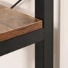 Bookshelf, 6 Open Shelves, Anti-Tip System, 80 x 30 x 180 cm, Rustic Brown