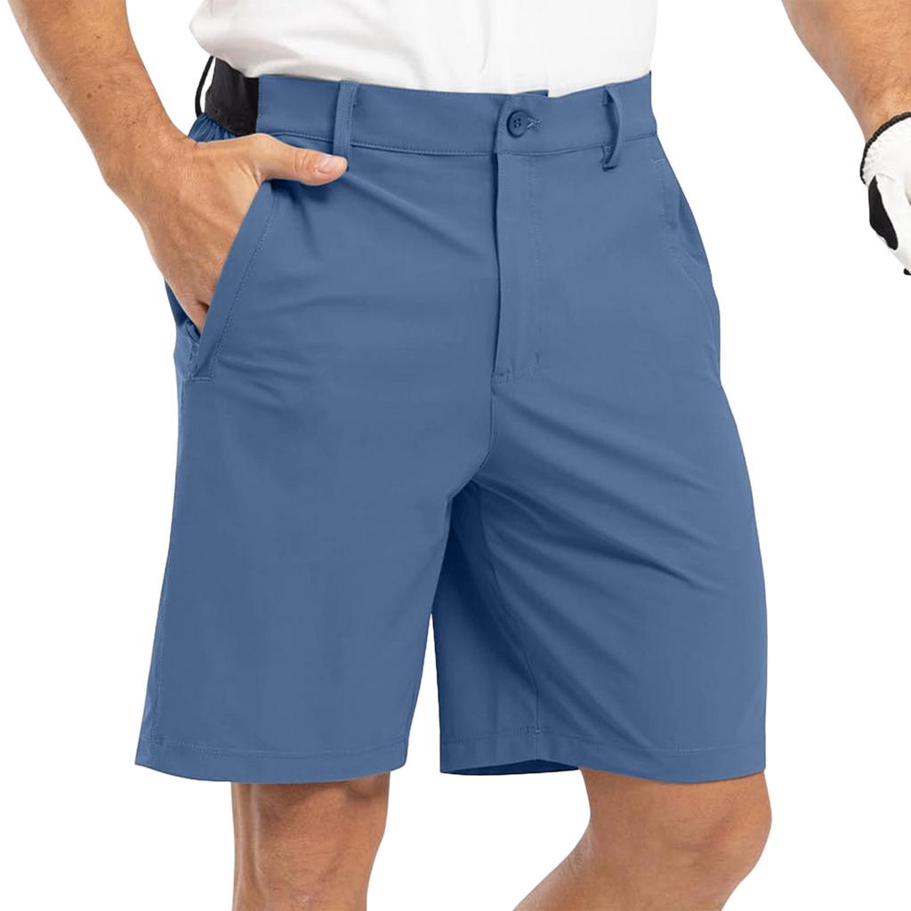 Herren Business Casual Golfer-Shorts Stretch Leichtgewichtige Sportshorts mit Taschen für Arbeit und Aktivitäten im Freien