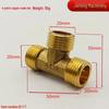 4-Point Copper Male Elbow Tee Union with Internal/External Thread for Plumbing and Pipe Joint Accessories