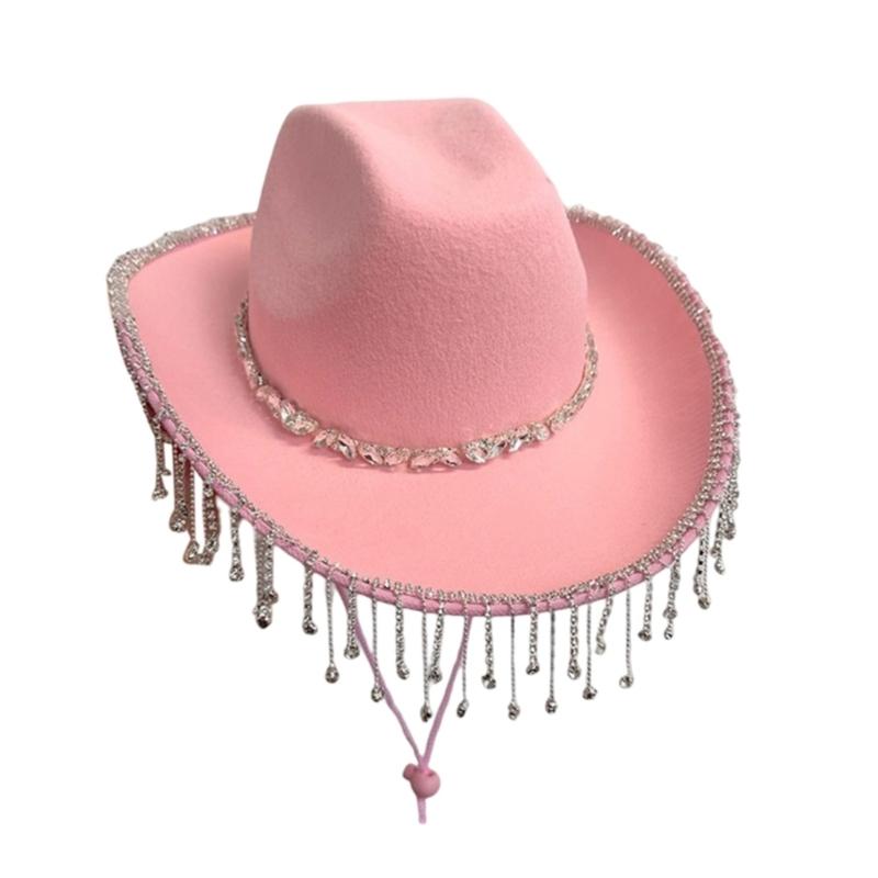 Western Cowboyhut Brillen für Brautparty Cowgirl Kopftuch Kostümset Damen Kopfbedeckung Nachtclub Halloween Outfit