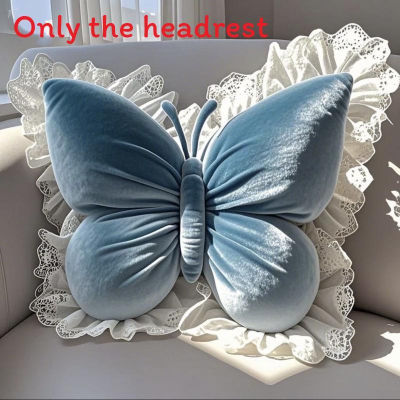 Princess Butterfly Living Room Pillow With Cotton Cover For Home And Car Use