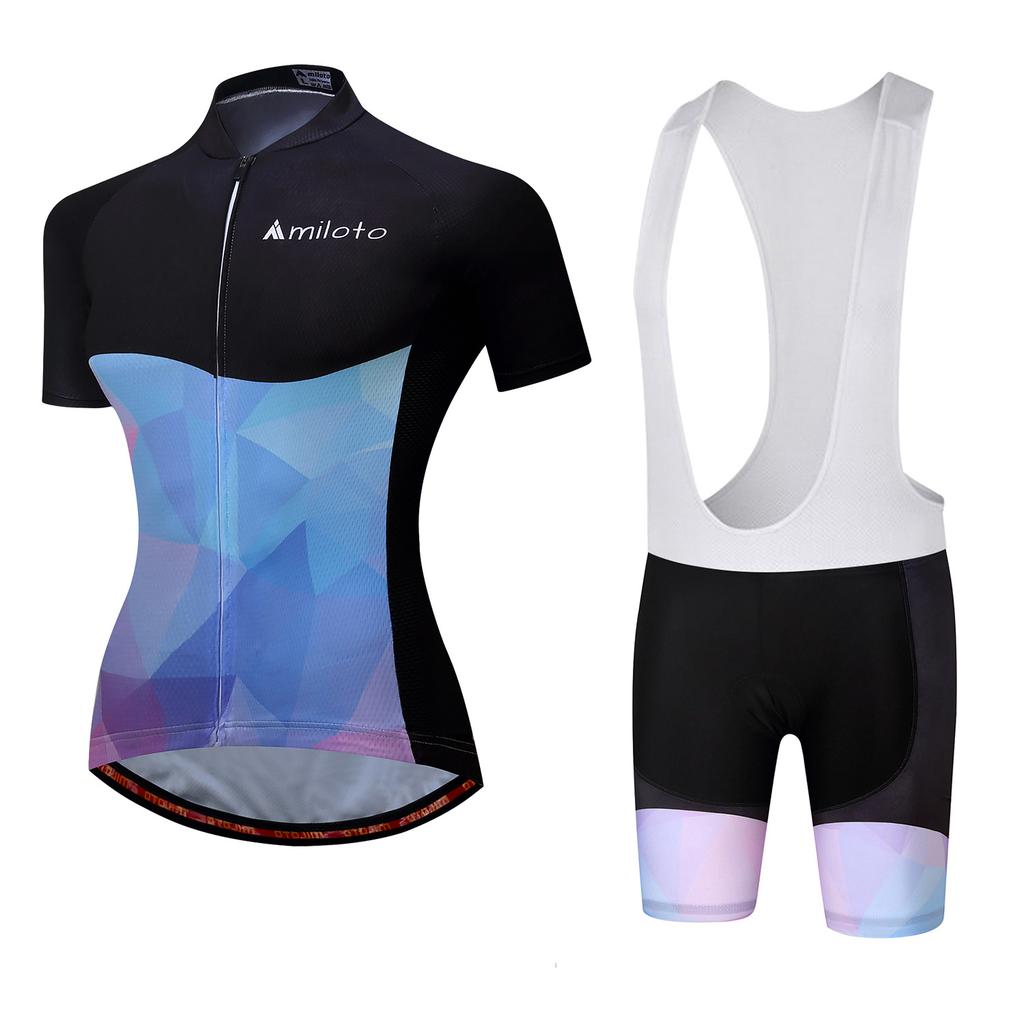 Cycling Suit Short Sleeve Strap Suit Women's Cycling Suit 2026 Summer Breathable Cycling Suit Suit Cycling Event Cycling Suit Outdoor