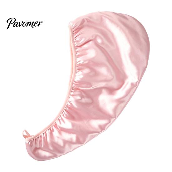 Quick Dry Hair Drying Towel Women Satin Cap, Double Layer Turban Wrap, Water Absorbent Wrap Hat for Curly, Long