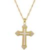 Shell Cross Light Luxury Temperament Gorgeous Full Diamond Necklace Women'S Versatile Collarbone Chain Titanium Steel Chain