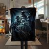 1PC Tom Clancy's Print Flannel Blanket, High quality Comfortable for All Seasons, Home Decor, Warmth and Comfort, Perfect for Christmas Gifts226