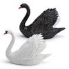 Wildlife Animal Pvc Swan Model With Realistic Design For Childrens Educational Decor
