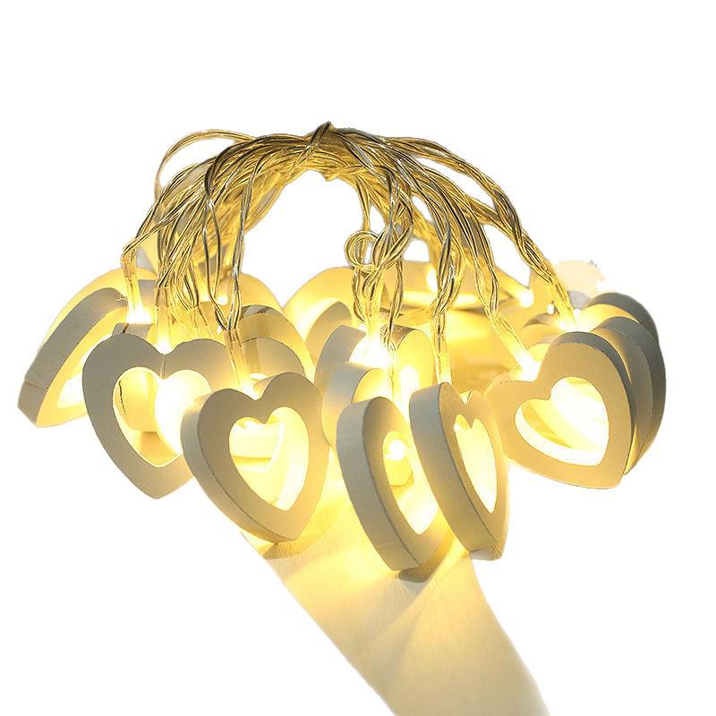 Valentine's Day Romantic LED Heart Fairy Lights for Bedroom & Proposal Decoration