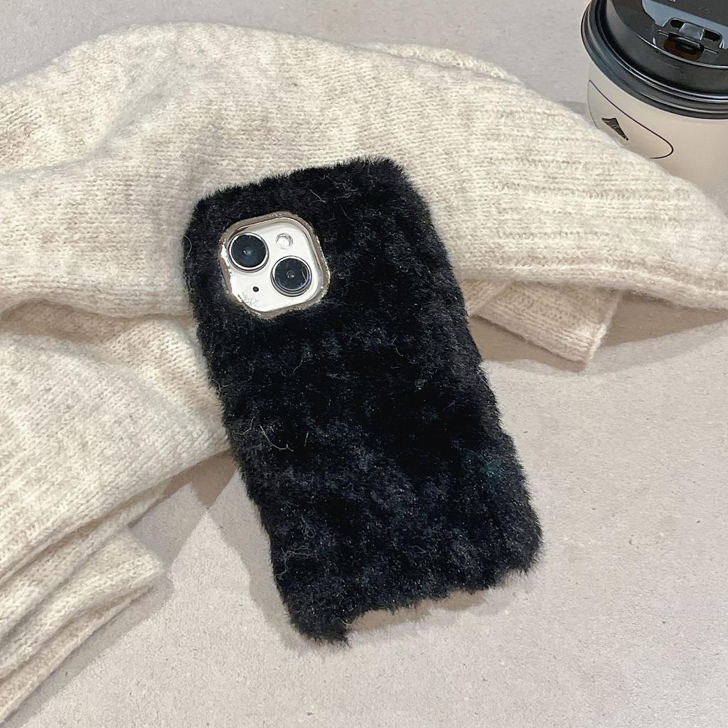 Toamnă și Iarnă Simplu Culoare Solidă Candy Pluș IPhone 15 Promax pentru Apple 16 Carcasă Telefon 13 Moale 12 Feminin 14 Masculin