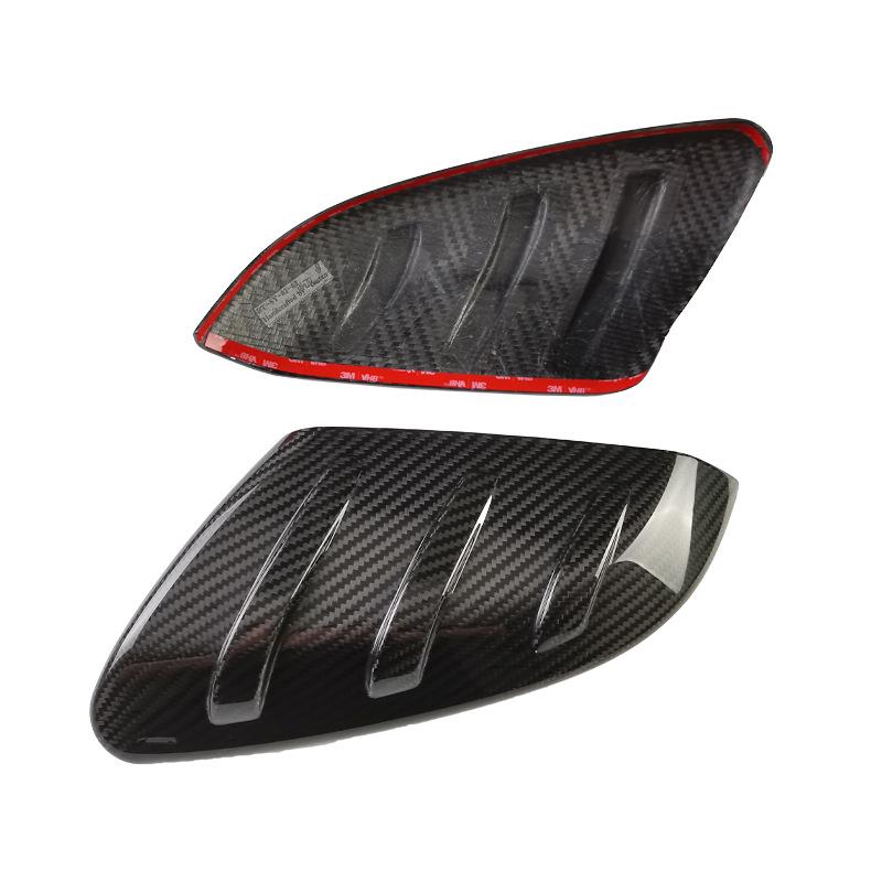 Carbon Fiber Rearview Mirror Cover for 10th Gen Honda Civic - Dry Carbon Exterior Enhancement