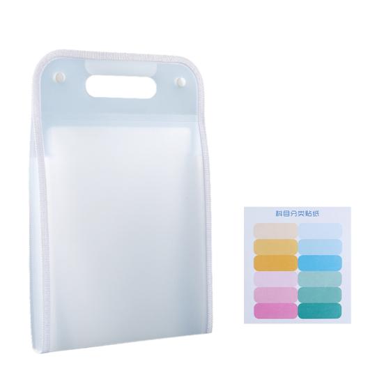 Yousheng A4 Expanding File Folder with 13 Pockets Handheld Accordion Organizer Clear Cover Portable Document Holder for Students Office