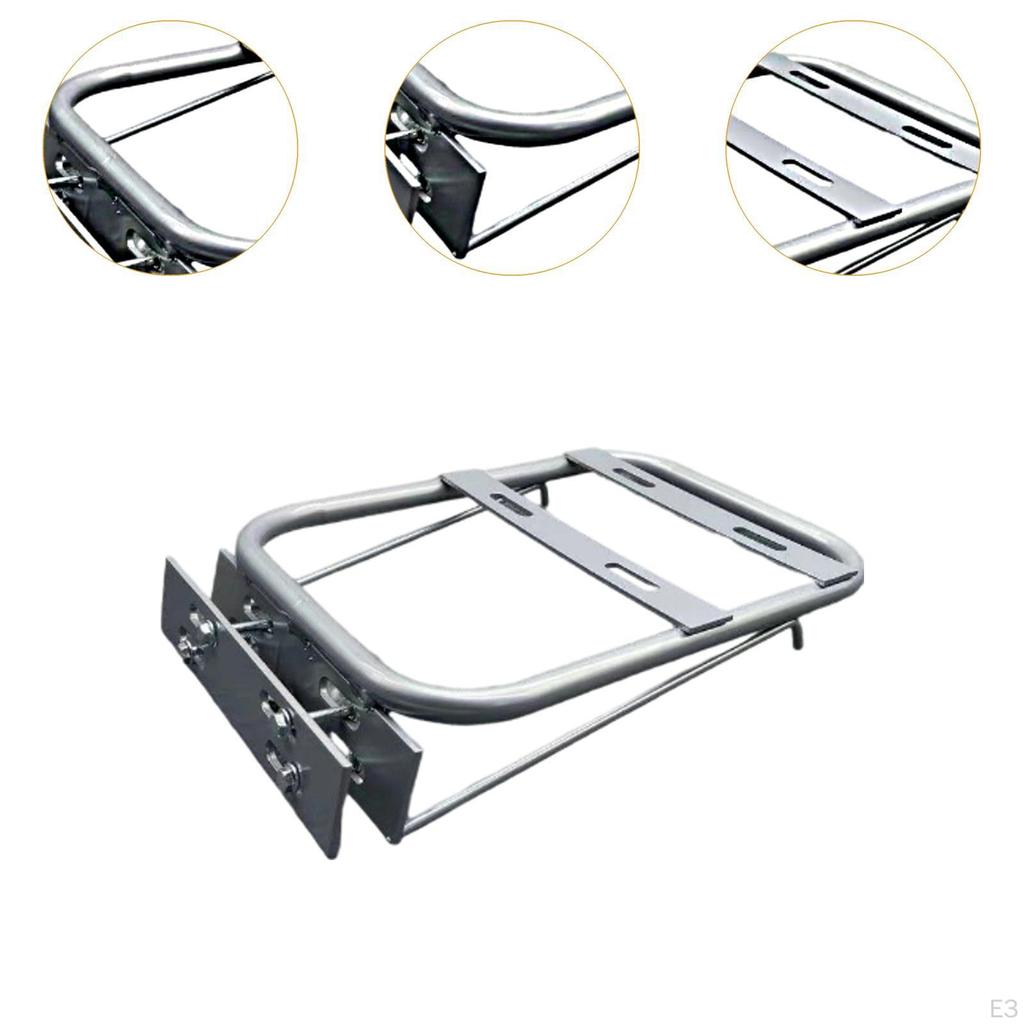 Electric Bike Rear Luggage Carrier, Tail Box Support Rack for Motorcycles
