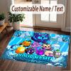 Custom Name Text Crystal Velvet Rug,Blox Fruits Soft Plush Decorative Non Slip Floor Carpet