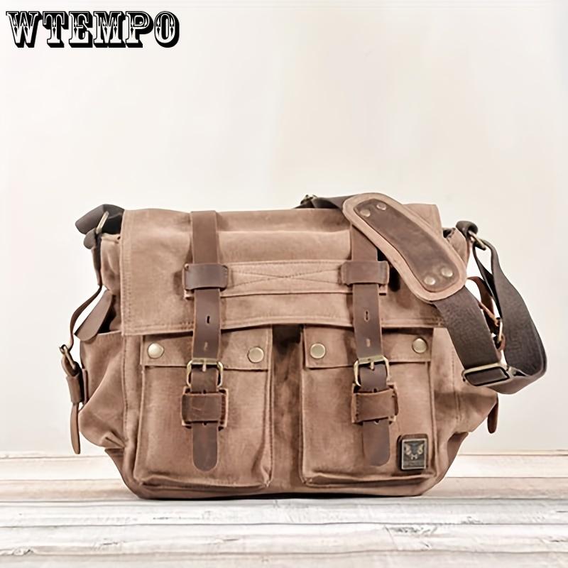 Vintage Messenger Bags Laptoptas Grote Capaciteit Schoudertas Voor Wandelen Reizen Kerst/Halloween cadeau