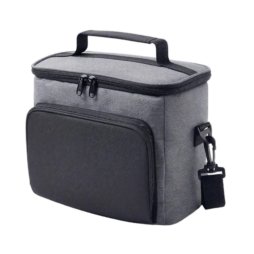 Lunch Bag for Adults - Cloth Thermal Lunch with Crossbody Strap and Handles