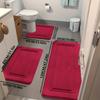 Set Badmatten van Traagschuim, Ultrazachte Antislip Badmat en Absorberend Badmat Tapijt, Perfect voor Badkamer/Douche Badkuipmat, Badkamermat