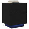 Nightstand Black Oak Look 45 x 40 x 55 cm Engineered Wood