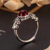 Copper Coin Pixiu Ring: Women's Sterling Silver with Retro Craftsmanship, Artistic Chinese Style, Open-End Design.
