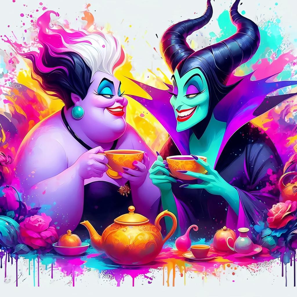 Diamond Embroidery Tinker Bell Stitch Maleficent Painting Picture The Nightmare Before Christmas Mosaic Wall Decor