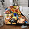 1Pc One Piece Adventure Flannel Blanket, Soft And Comfortable, Casual Warm, Camping Travel, Christmas, Halloween Xmas Gift L1416