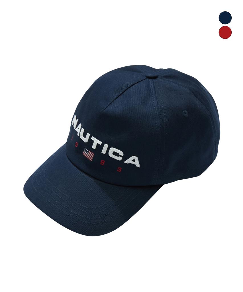 NAUTICA 83 Cappellino da baseball a 5 pannelli con scritta Flag Spellout (2 colori) Nca1456