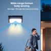 Solar Powered Human Body Motion Sensor Wall Light, Waterproof Outdoor Garden Light, Yard Street Wall Mount Lighting Security Lamp
