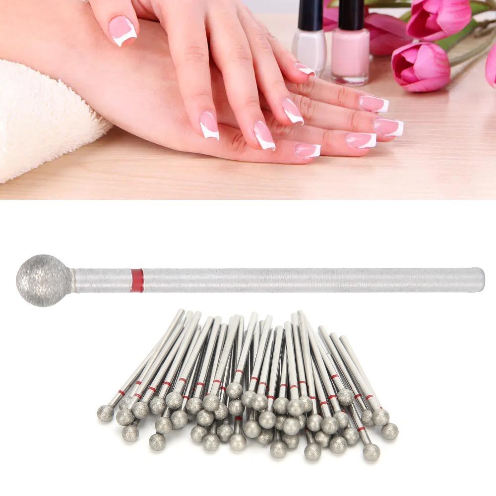 50pcs Spherical Shape Nail Polishing Heads 50pcs Nail Grinding Heads  For Gel Nails