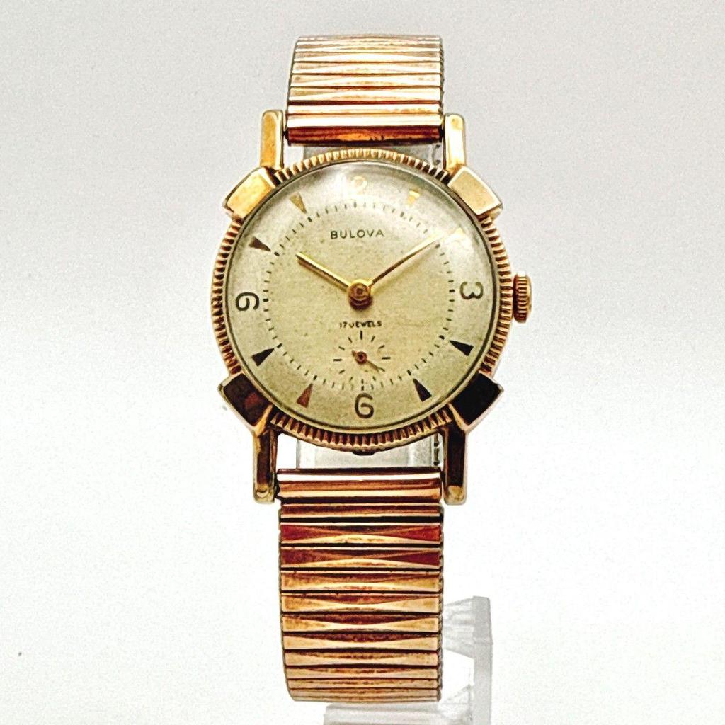 Used A134 [Operating/Vintage] BULOVA Small Second Manual Winding Mechanical Men's Watch Unisex