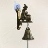 Vintage Metal Welcome Doorbell Halloween Decoration Witch Bell Shopkeeper Bell Home Entrance Door Wall Mount Spooky Decor Bell