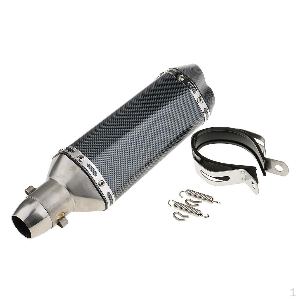 

Универсальный мотоциклетный выхлоп из модифицированного углеродного волокна с двумя отверстиями, 51 мм