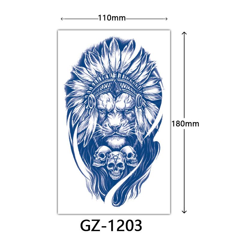 Herbal Tattoo Stickers, Juice Tattoo Stickers, Semi-Permanent English Letter Tattoo Stickers Tattoo