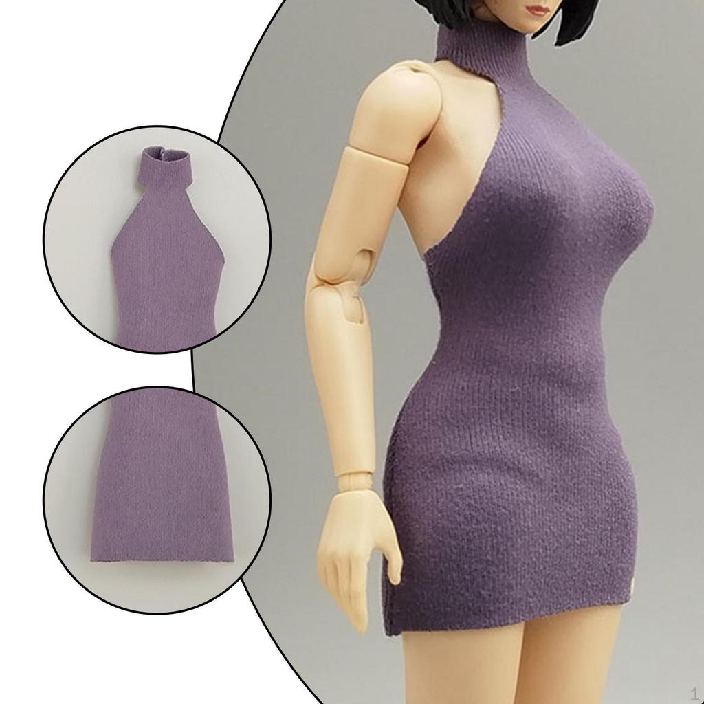 1/12 Scale Girl Dress Action Figures Clothes Fashion Costume Stylish Clothing for 6 inch Woman