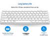 Silent Wireless Bluetooth Keyboard for iPad and Samsung S8 Tablets