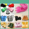 Gezellige Dinosaurus Cosplay Kostuum Pantoffels Met Zachte Pluche Poot Schoenen Voor Winterse Warmte