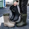 Rain Boots Outdoor Simple Restraint Casual Men and Women Water Shoes Rain Boots Non-slip Waterproof Rainy Day Waterproof Boots